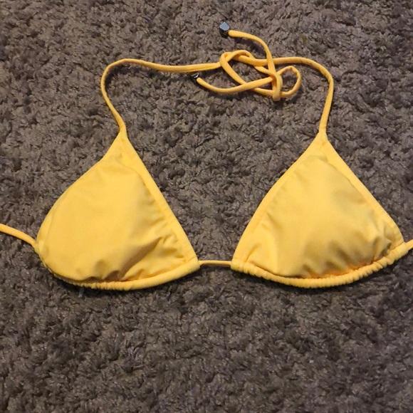 yellow bathing suit top